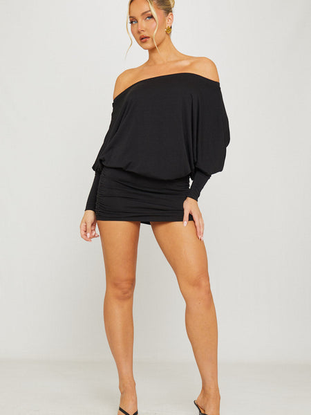 Élise Off-Shoulder Mini Dress