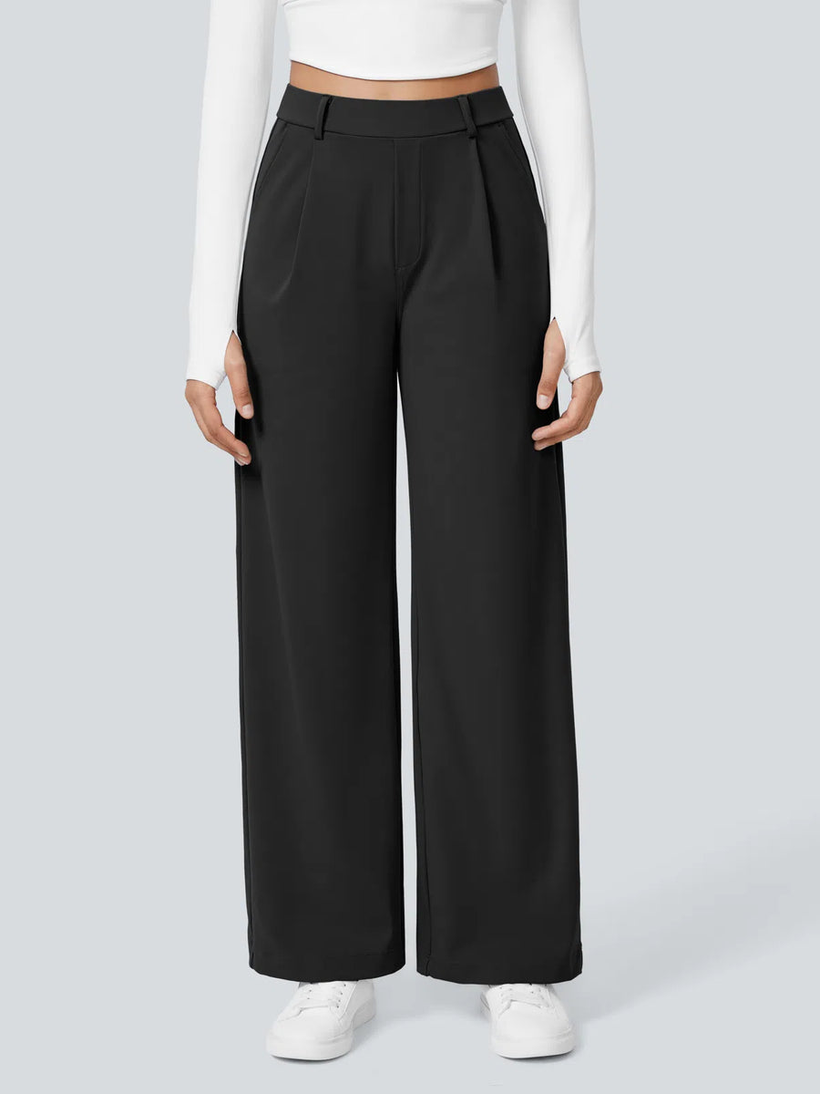 Pantalon tailleur Halara Flex™ DayStretch coupe droite taille haute avec poches