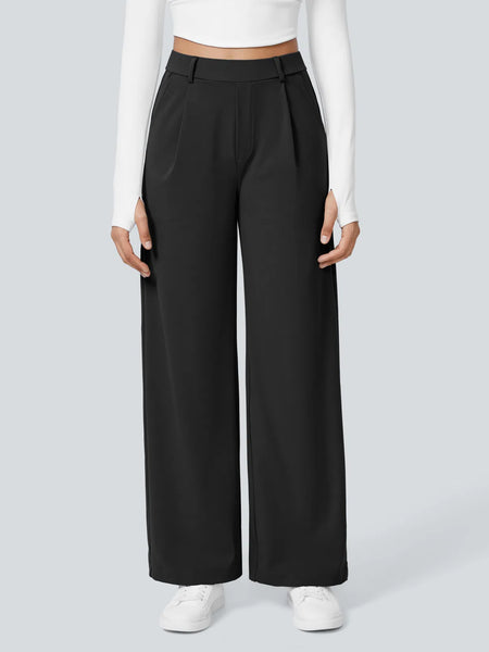 Pantalon tailleur Halara Flex™ DayStretch coupe droite taille haute avec poches