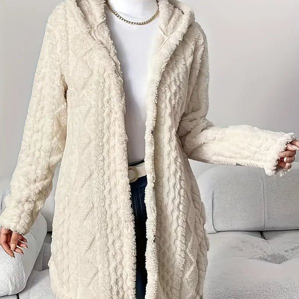 CARDIGAN DOUILLET – À CAPUCHE JACQUARD