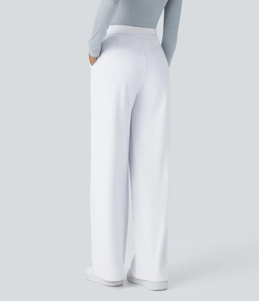 Halara Flex™ DayStretch Straight-Leg High-Waisted Suit Pants with Pockets