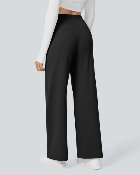 Pantalon tailleur Halara Flex™ DayStretch coupe droite taille haute avec poches