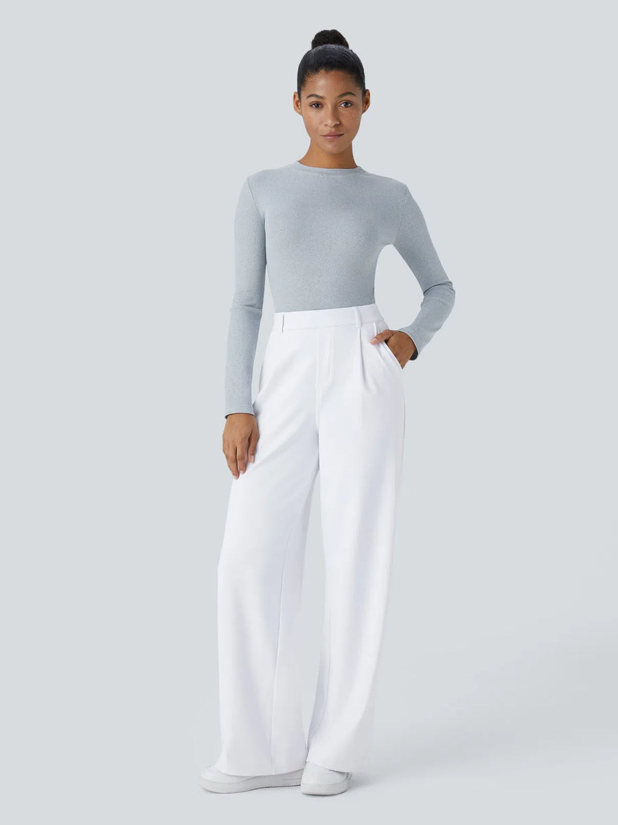 Pantalon tailleur Halara Flex™ DayStretch coupe droite taille haute avec poches