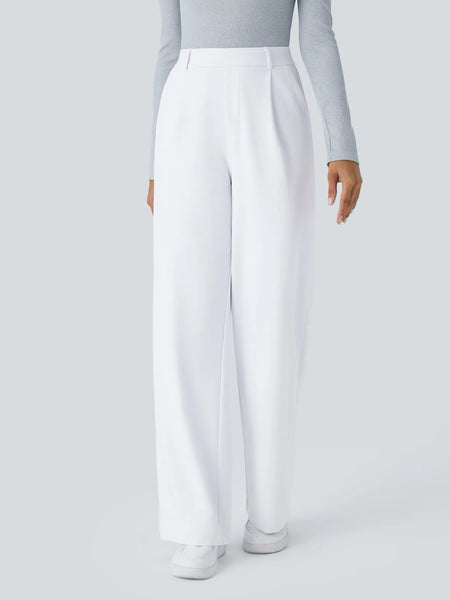 Pantalon tailleur Halara Flex™ DayStretch coupe droite taille haute avec poches