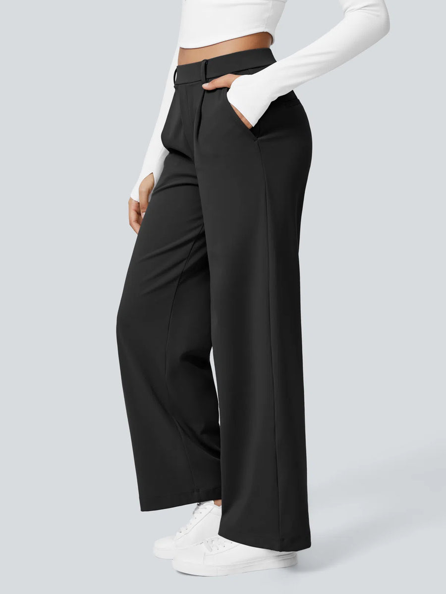 Pantalon tailleur Halara Flex™ DayStretch coupe droite taille haute avec poches