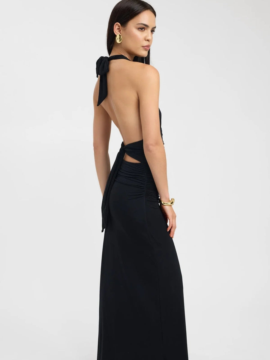 Halter Neck Maxi Dress