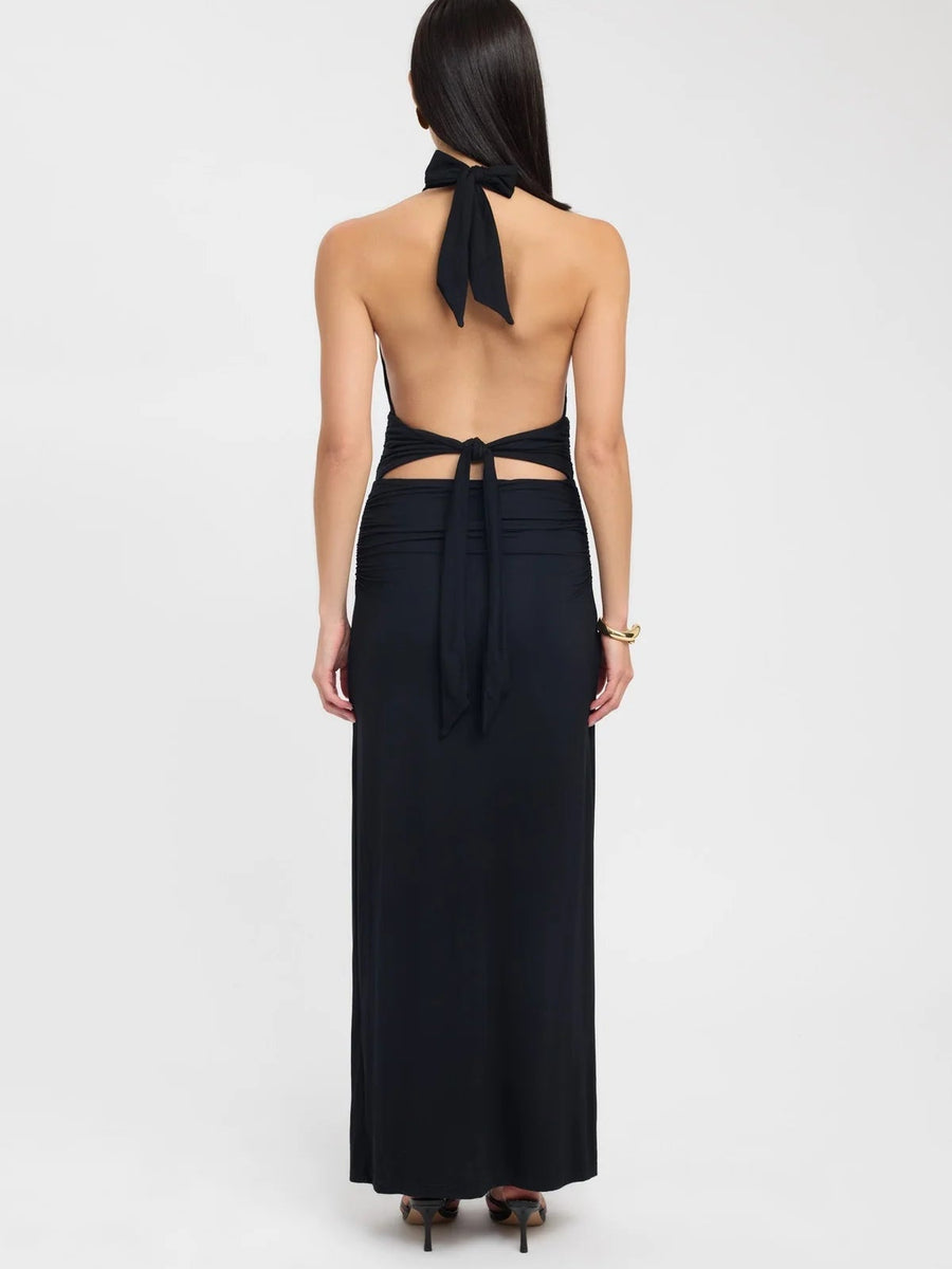 Halter Neck Maxi Dress