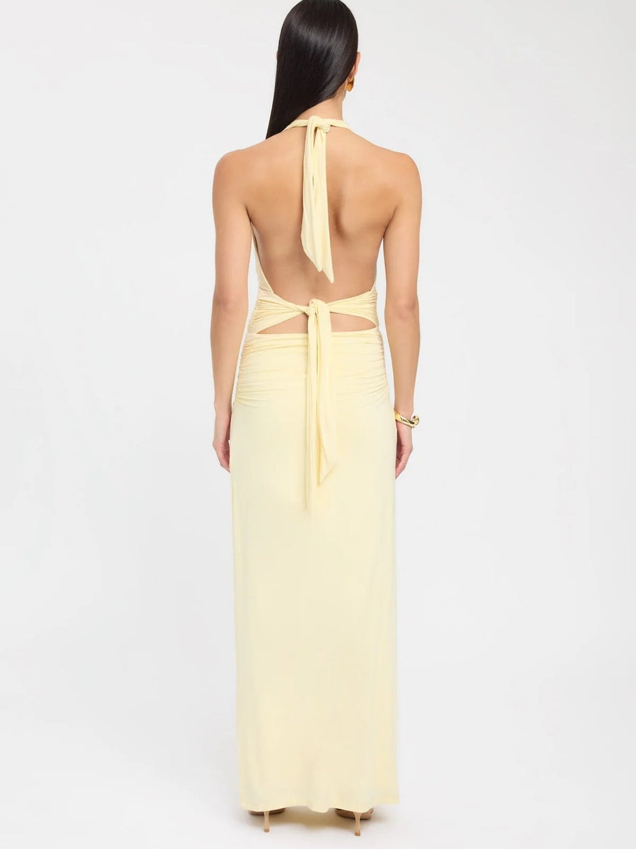 Halter Neck Maxi Dress