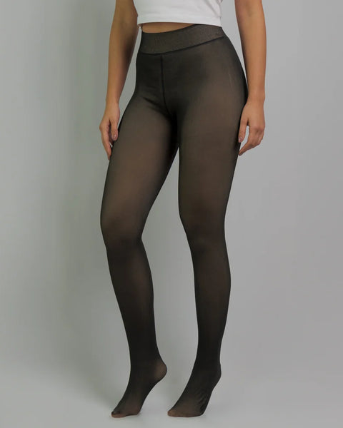 Collants en molleton transparent