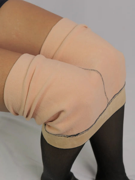 Collants en molleton transparent
