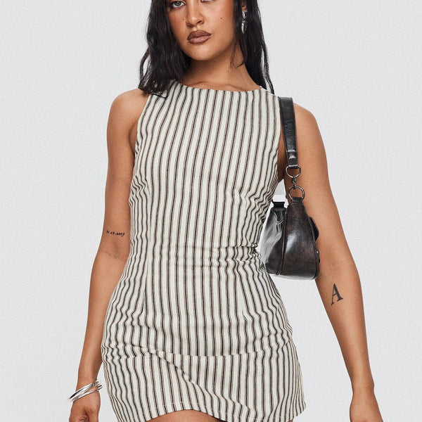 Striped Mini Dress