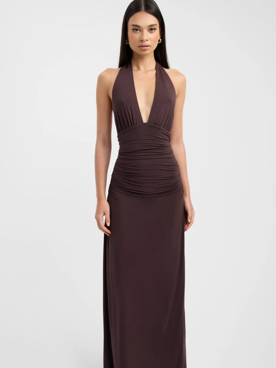 Halter Neck Maxi Dress
