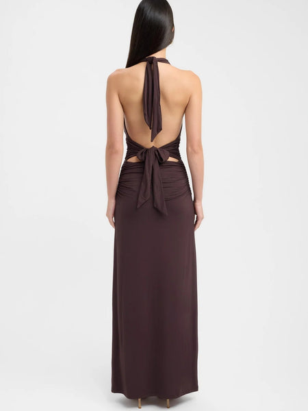 Halter Neck Maxi Dress