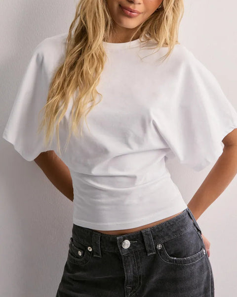 Wide Sleeve Crop Tee