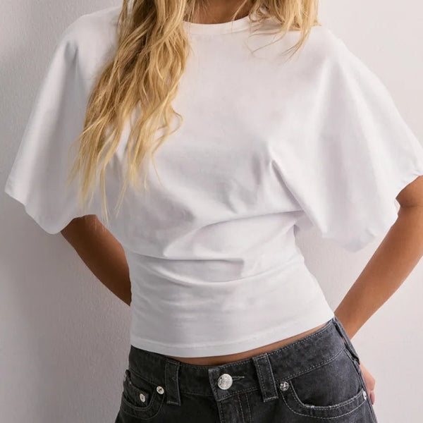 Wide Sleeve Crop Tee