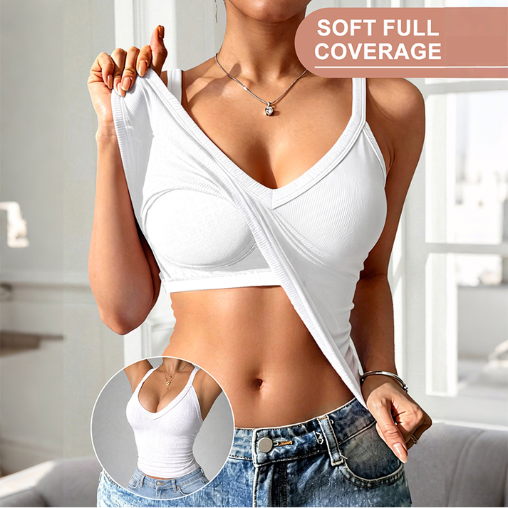 Women's Slim-Fit Padded Tank Top